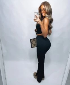 Sorelleuk Nina Ribbed Two Piece - Black