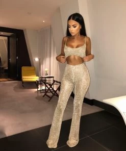 Sorelle New Arrivals Kylie Metallic Two Piece - Gold (PRE ORDER)