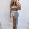 Sorelleuk Lizzie Metallic Two Piece - Silver New Arrivals