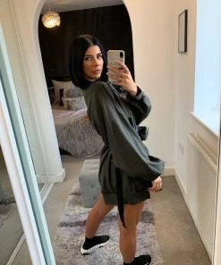 Sorelleuk Clothing Bobbi BumBag Jumper - Khaki (SALE)