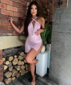 Sorelleuk Zara Chainmail Dress - Lilac