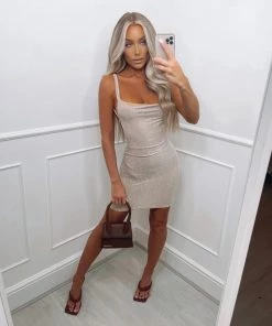 Sorelleuk New Arrivals Nikki Dress - Champagne