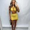 Sorelleuk Olivia Ribbed Two Piece - Yellow