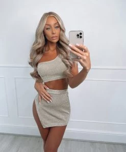 Sorelleuk Celine Petite Metallic Two Piece - Gold (PRE ORDER ONLY) New Arrivals