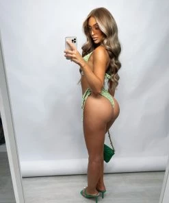 Sorelleuk Isla Diamanté Bikini - Green New Arrivals