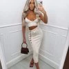 Sorelleuk Tayah Button Two Piece - Cream