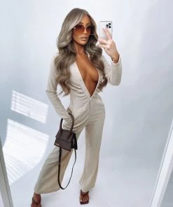 Sorelleuk Harper Petite Jumpsuit - Cream New Arrivals