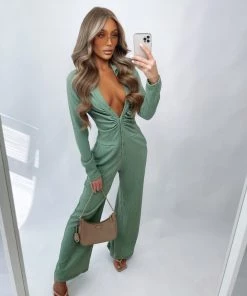 Sorelleuk Harper Petite Jumpsuit - Sage