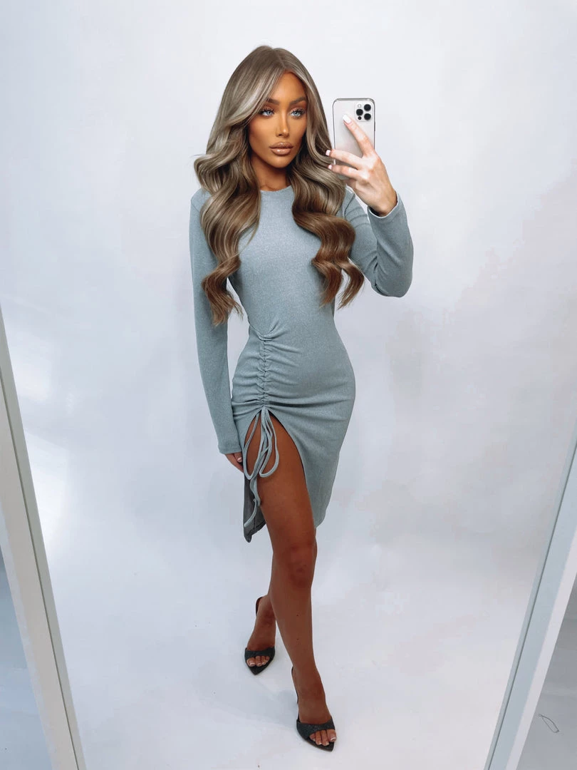 Sorelleuk Clothing Tamzin Dress - Grey 1 Sorelleuk Clothing Tamzin Dress - Grey
