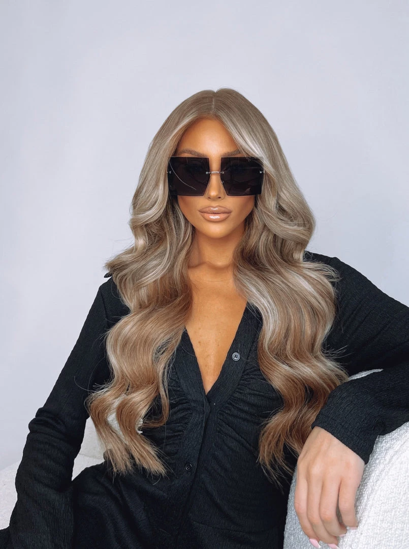 Sorelleuk Frameless Sunglasses - Black 1 Sorelleuk Frameless Sunglasses - Black