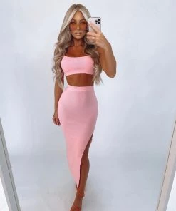 Sorelleuk Millie Split Two Piece - Rose