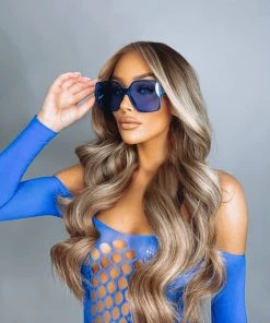 Sorelleuk Swimwear & Beachwear Elle Framed Sunglasses - Blue