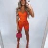 Sorelleuk New Arrivals Amber Two Piece - Orange