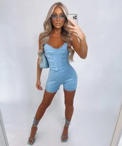 Sorelleuk Amber Two Piece - Blue New Arrivals