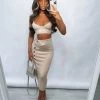 Sorelleuk New Arrivals Tayah Button Two Piece - Nude