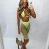 Sorelleuk Sierra Diamanté Two Piece - Yellow
