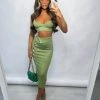 Sorelleuk New Arrivals Tayah Button Two Piece - Green