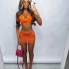 Sorelleuk New Arrivals Phoebe 3 Piece Bikini - Orange