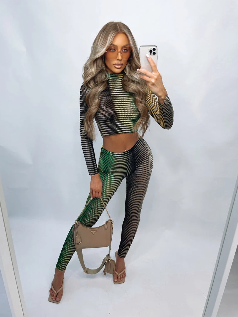 Sorelleuk New Arrivals Lillian Two Piece - Green 1 Sorelleuk New Arrivals Lillian Two Piece - Green