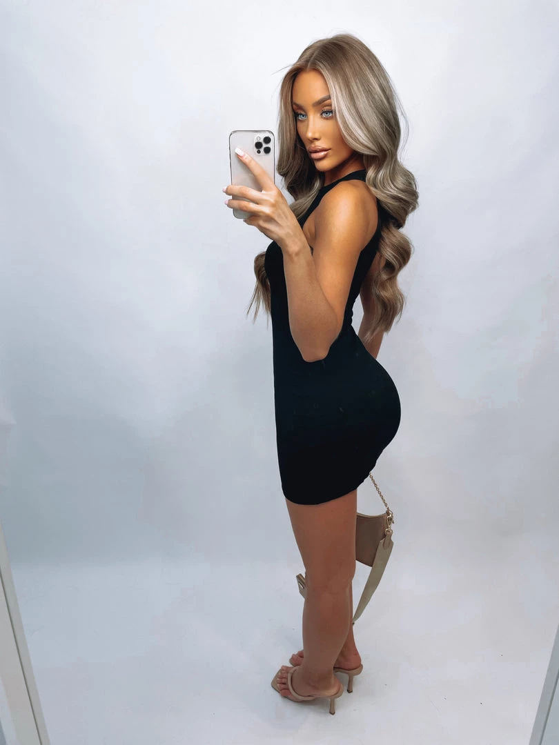 Sorelleuk New Arrivals Murphy Chain Dress - Black 2 Sorelleuk New Arrivals Murphy Chain Dress - Black