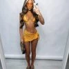 Sorelleuk New Arrivals Poppy 3 Piece Bikini - Mustard