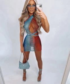 Sorelleuk New Arrivals Bethan Dress - Blue