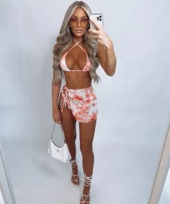 Sorelleuk New Arrivals Tessie 3 Piece Bikini - Orange