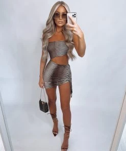 Sorelleuk Layda Dress - Brown New Arrivals