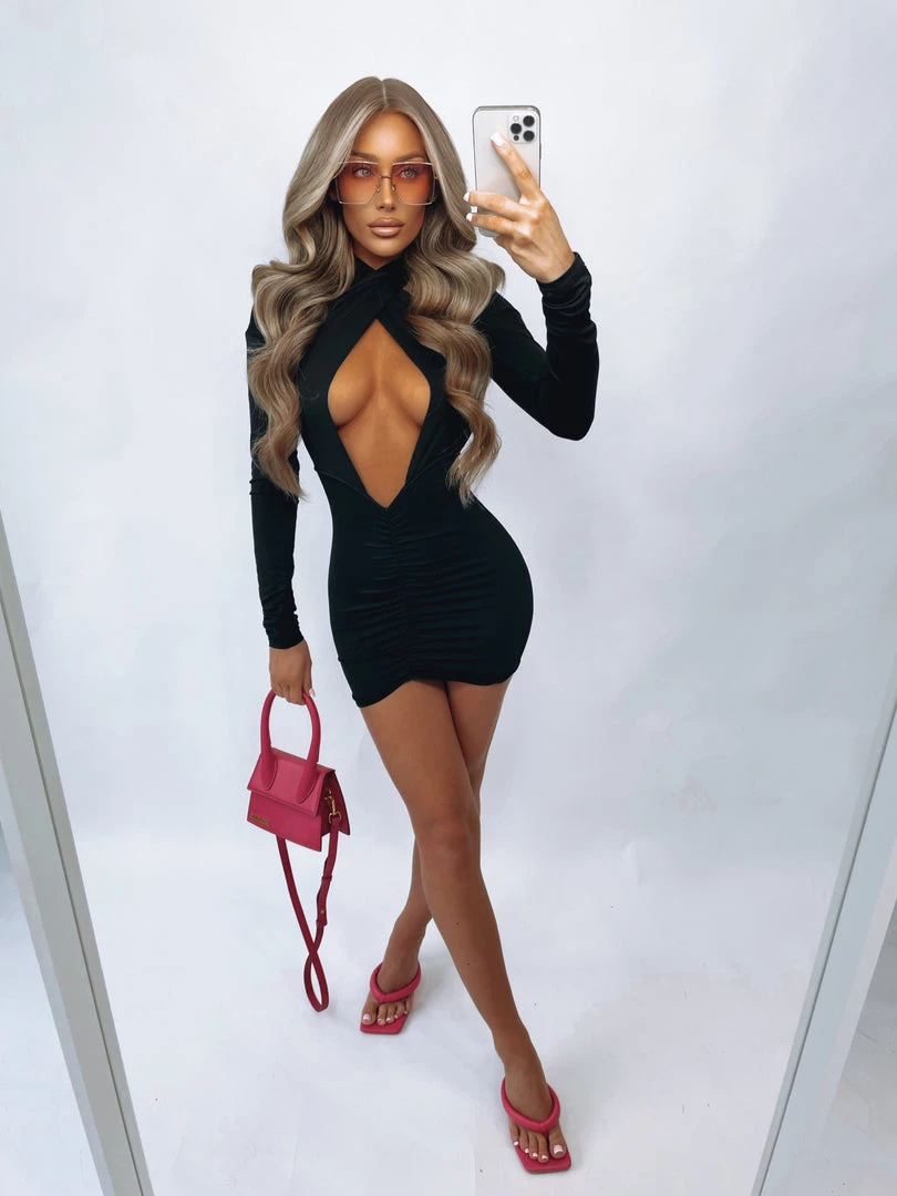 Sorelleuk Nala Dress - Black 1 Sorelleuk Nala Dress - Black