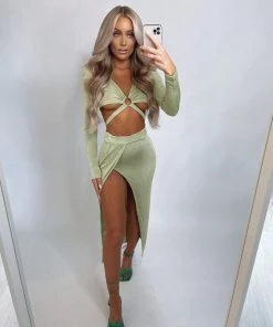 Sorelleuk New Arrivals Nessie Two Piece - Green (PRE ORDER ONLY)