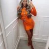 Sorelleuk Leona Cut Out Dress - Orange