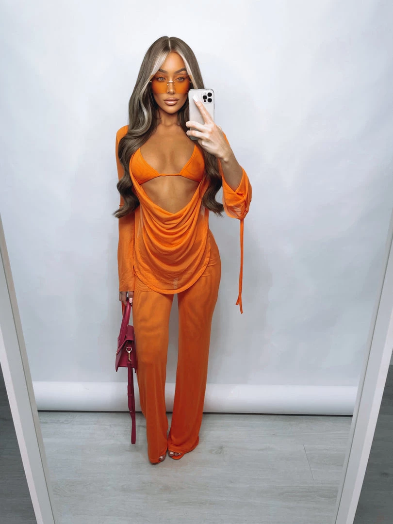 Sorelleuk New Arrivals Abi 3 Piece - Orange 1 Sorelleuk New Arrivals Abi 3 Piece - Orange