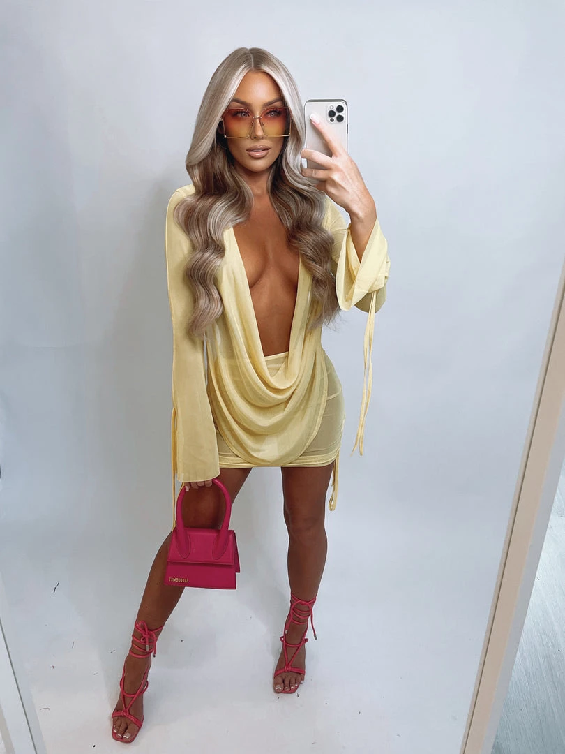 Sorelleuk Lydia Mesh Two Piece - Yellow 1 Sorelleuk Lydia Mesh Two Piece - Yellow