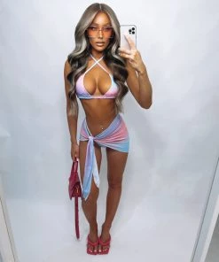 Sorelleuk Xaria 3 Piece Bikini - Purple Clothing