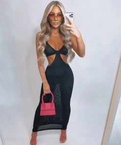 Sorelleuk Nadina Midaxi Dress - Black New Arrivals