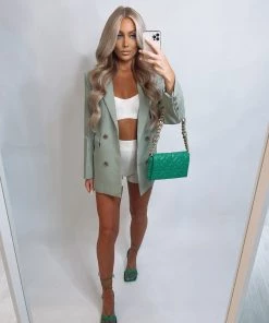 Sorelleuk Luisa Oversized Blazer - Olive