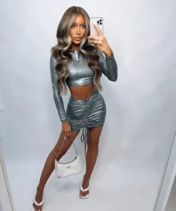 Sorelleuk New Arrivals Kady Two Piece - Silver