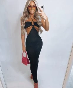 Sorelleuk Isabella Midaxi Dress - Black