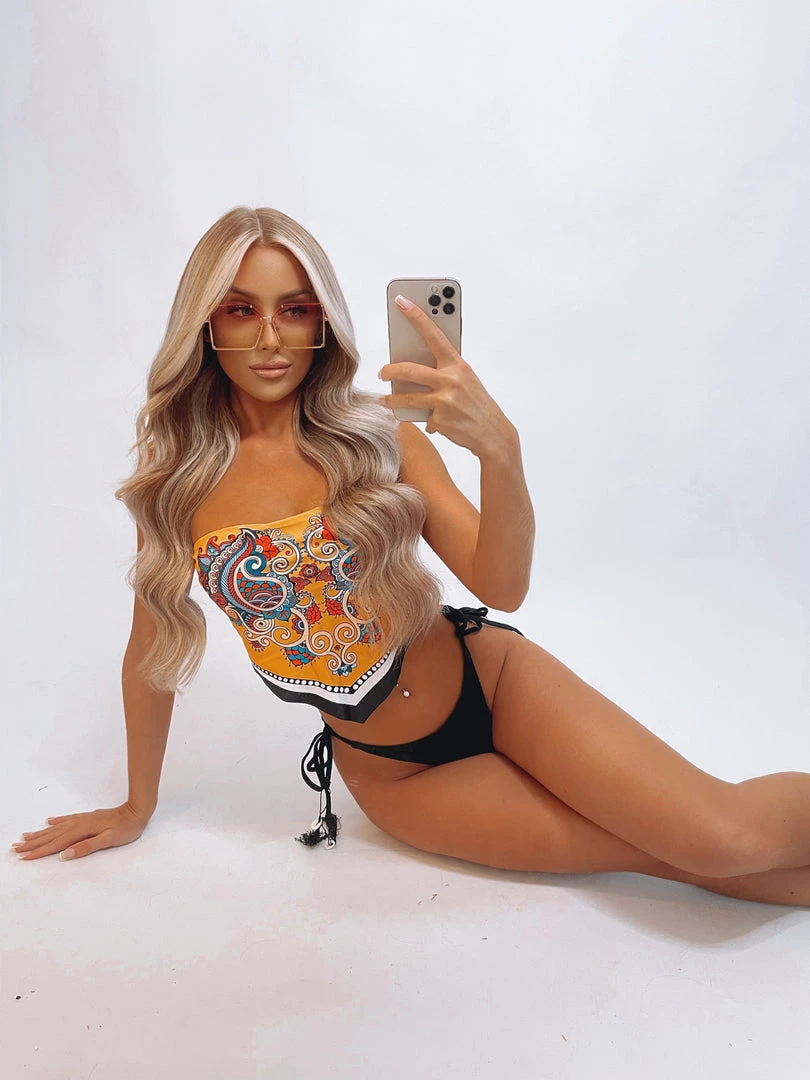 Sorelleuk Elora Bandana Bikini - Yellow Clothing 1 Sorelleuk Elora Bandana Bikini - Yellow Clothing