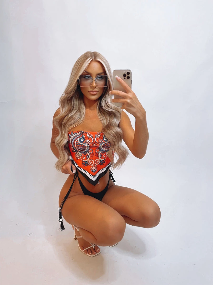 Sorelleuk Elora Bandana Bikini - Red Clothing 1 Sorelleuk Elora Bandana Bikini - Red Clothing