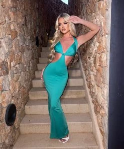 Sorelleuk New Arrivals Logan Dress - Green