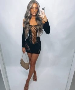 Sorelleuk Kiki Cut Out Dress - Black New Arrivals