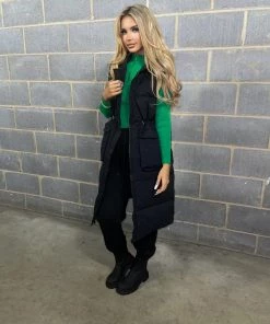 Sorelleuk Mona Hooded Gilet - Black New Arrivals