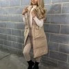 Sorelleuk New Arrivals Mona Hooded Gilet - Nude