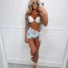 Sorelleuk New Arrivals Pennie Three Piece Bikini - Blue