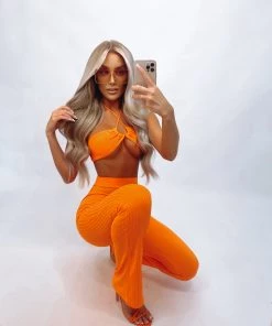 Sorelleuk New Arrivals Kyra Two Piece - Orange