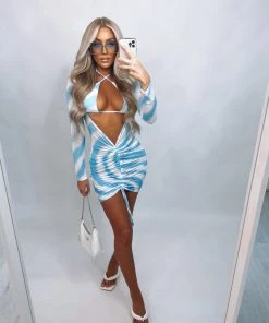 Sorelleuk New Arrivals Celi Two Piece - Blue