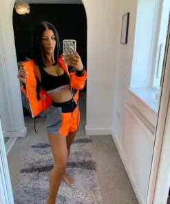 Sorelleuk Lexie Short Tracksuit Set - Orange New Arrivals