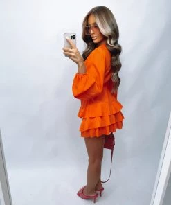 Sorelleuk New Arrivals Addie Dress - Orange