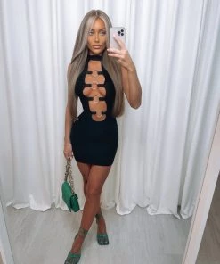 Sorelleuk New Arrivals Tate Ring Dress - Black